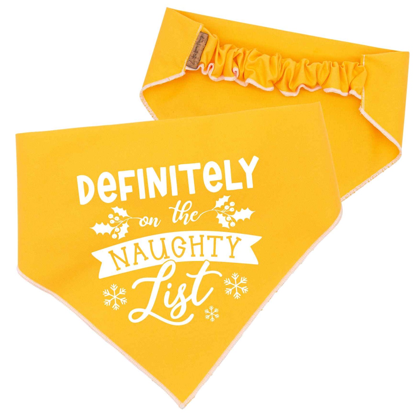 Scrunchie Bandanas Christmas Naughty List Scrunchie Bandana by Life for Pawz – Handmade for pets