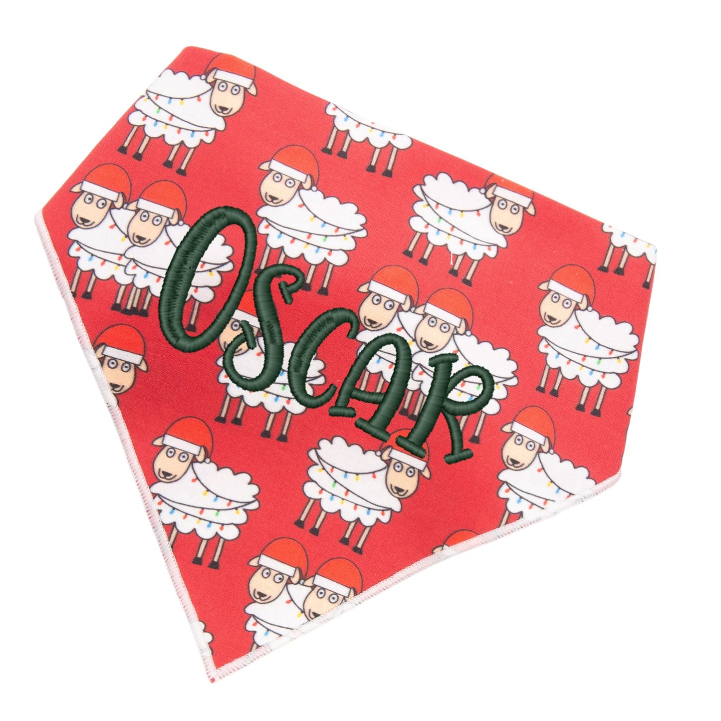 Scrunchie Bandanas Christmas Sheep by Life for Pawz – Handmade for pets
