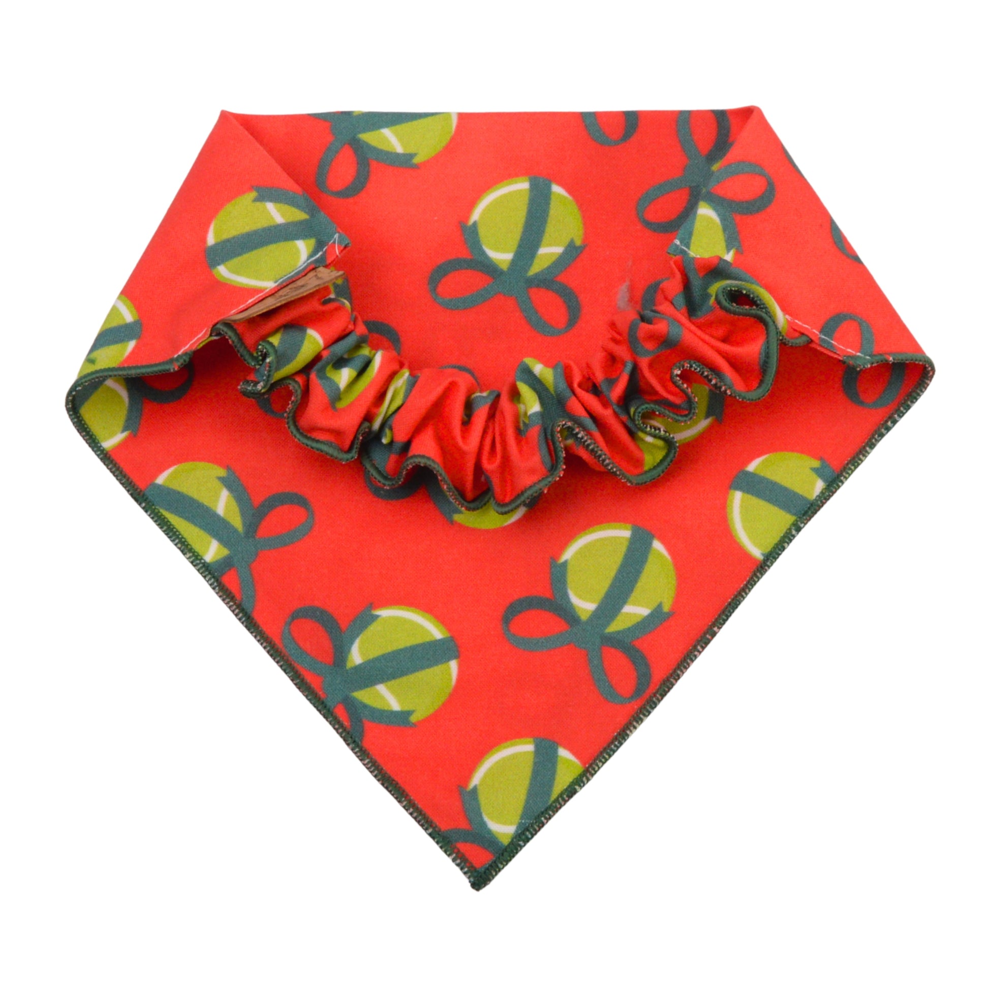 Scrunchie Bandanas Christmas Tennis Ball Bandana by Life for Pawz – Handmade for pets