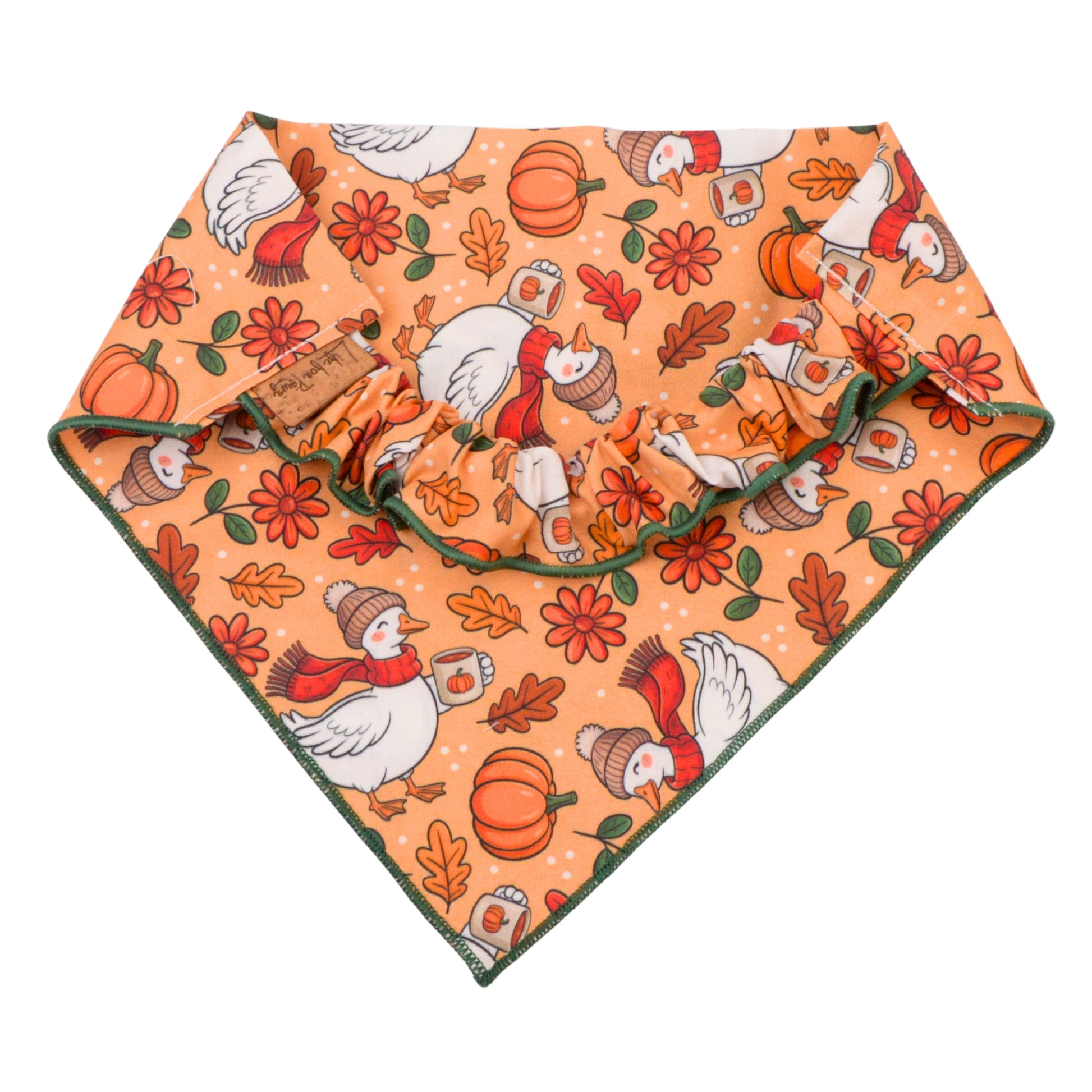 Scrunchie Bandanas Fall Goose Scrunchie Bandana by Life for Pawz – Handmade for pets