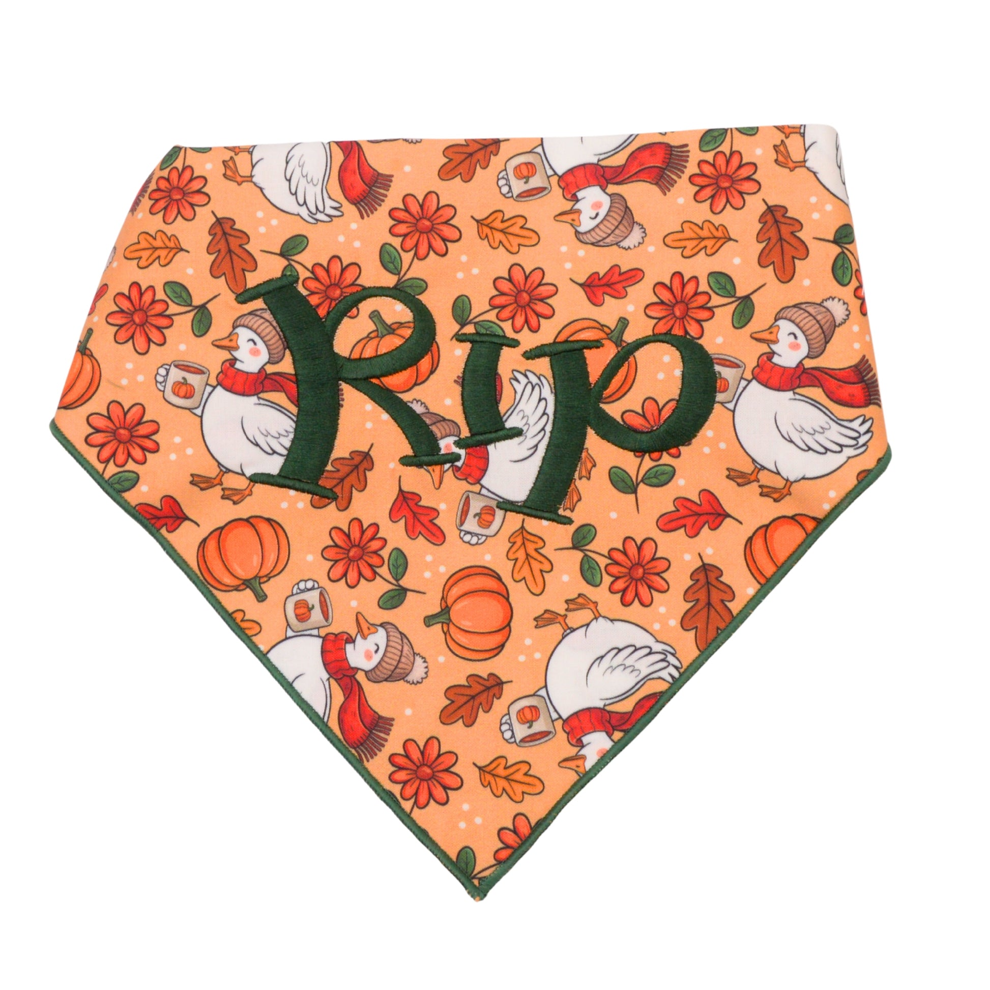 Scrunchie Bandanas Fall Goose Scrunchie Bandana by Life for Pawz – Handmade for pets