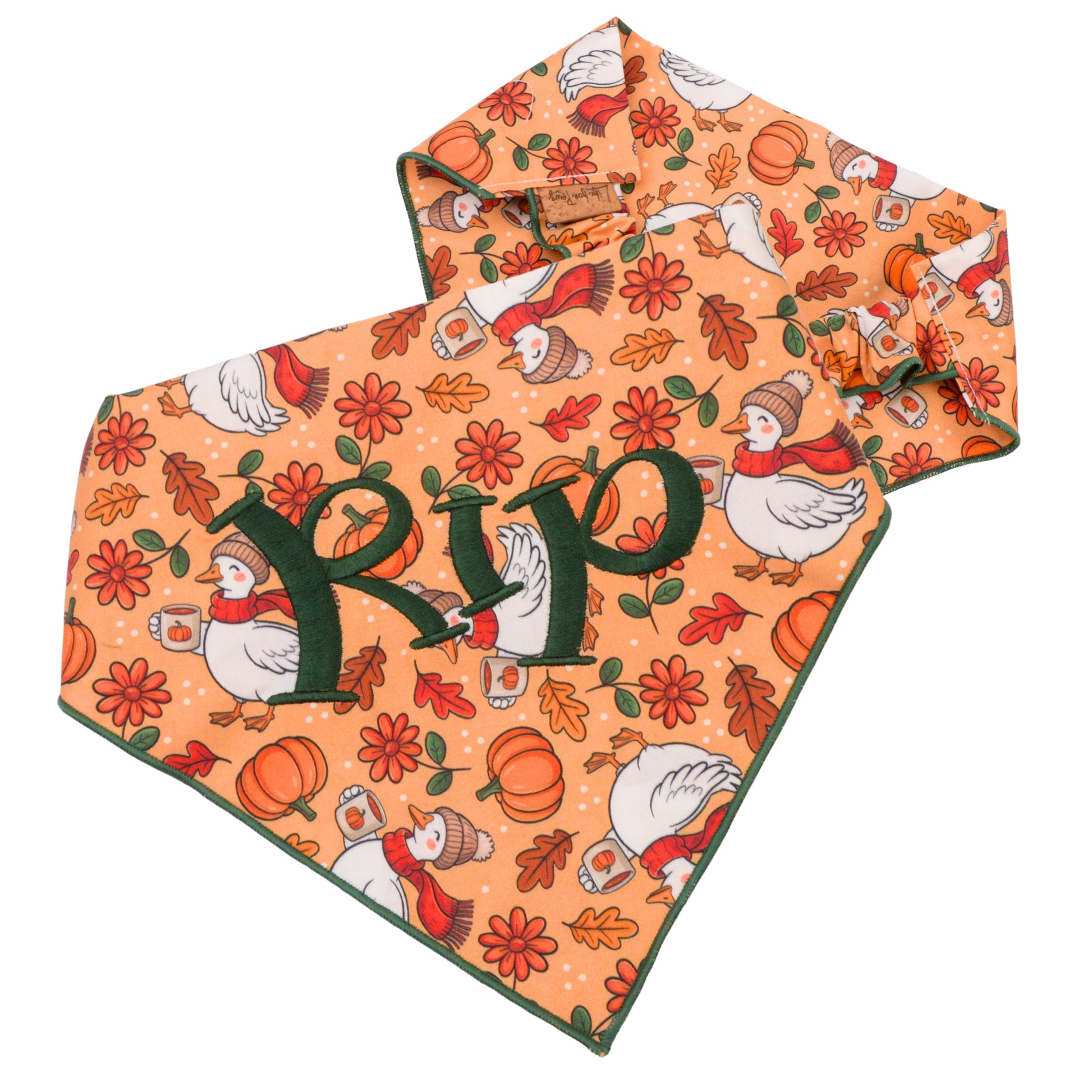 Scrunchie Bandanas Fall Goose Scrunchie Bandana by Life for Pawz – Handmade for pets