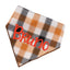 Scrunchie Bandanas Golden Plaid by Life for Pawz – Handmade for pets