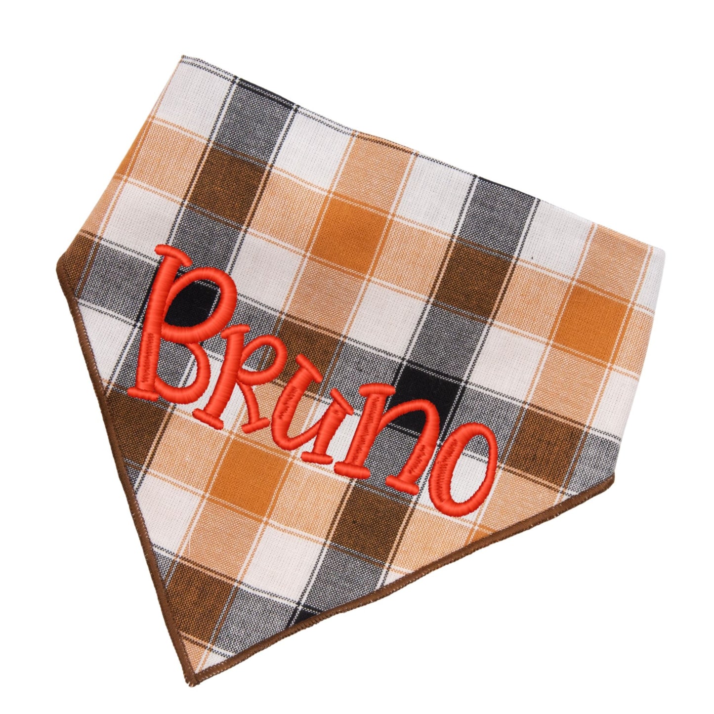 Scrunchie Bandanas Golden Plaid by Life for Pawz – Handmade for pets