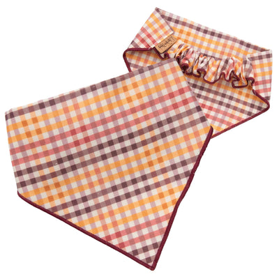 Scrunchie Bandanas Harvest Plaid by Life for Pawz – Handmade for pets