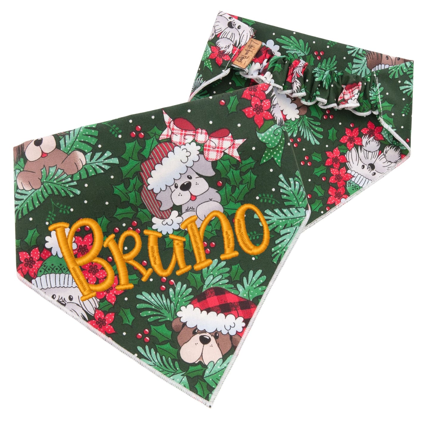 Scrunchie Bandanas Holiday Puppies by Life for Pawz – Handmade for pets