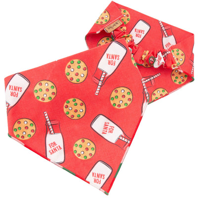Scrunchie Bandanas Milk & Cookies by Life for Pawz – Handmade for pets