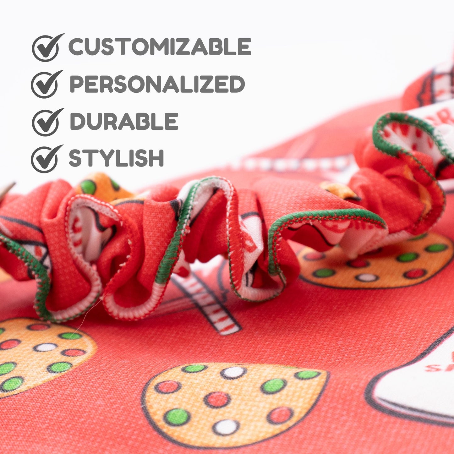 Scrunchie Bandanas Milk & Cookies by Life for Pawz – Handmade for pets