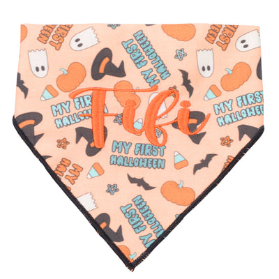 Scrunchie Bandanas My First Halloween Bandana by Life for Pawz – Handmade for pets