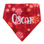 Scrunchie Bandanas Red Snowflake Scrunchie Bandana by Life for Pawz – Handmade for pets