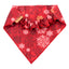 Scrunchie Bandanas Red Snowflake Scrunchie Bandana by Life for Pawz – Handmade for pets