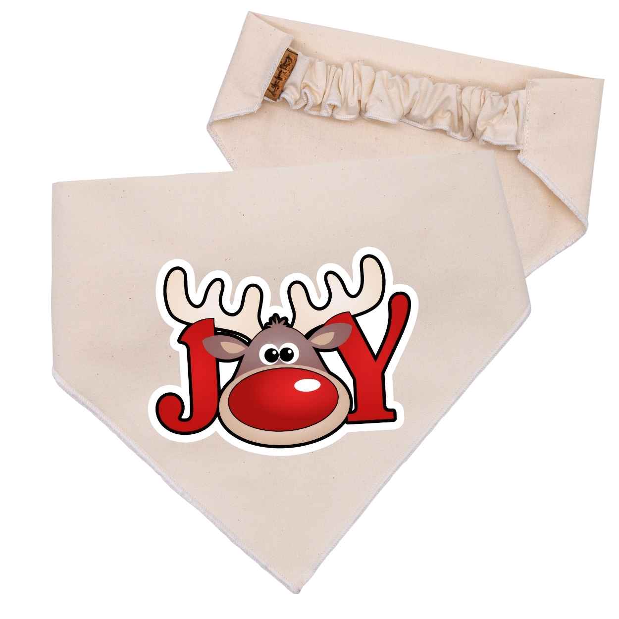 Scrunchie Bandanas Reindeer Joy Scrunchie Dog Bandana by Life for Pawz – Handmade for pets