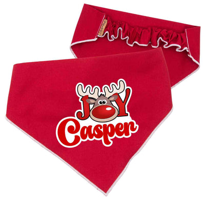 Scrunchie Bandanas Reindeer Joy Scrunchie Dog Bandana by Life for Pawz – Handmade for pets
