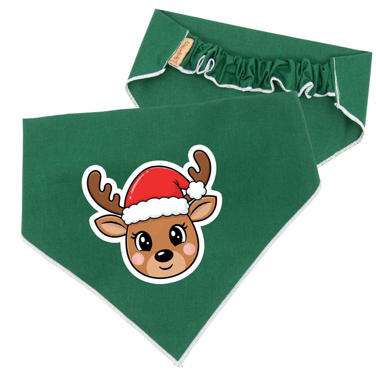 Scrunchie Bandanas Reindeer Scrunchie Christmas Dog Bandana by Life for Pawz – Handmade for pets