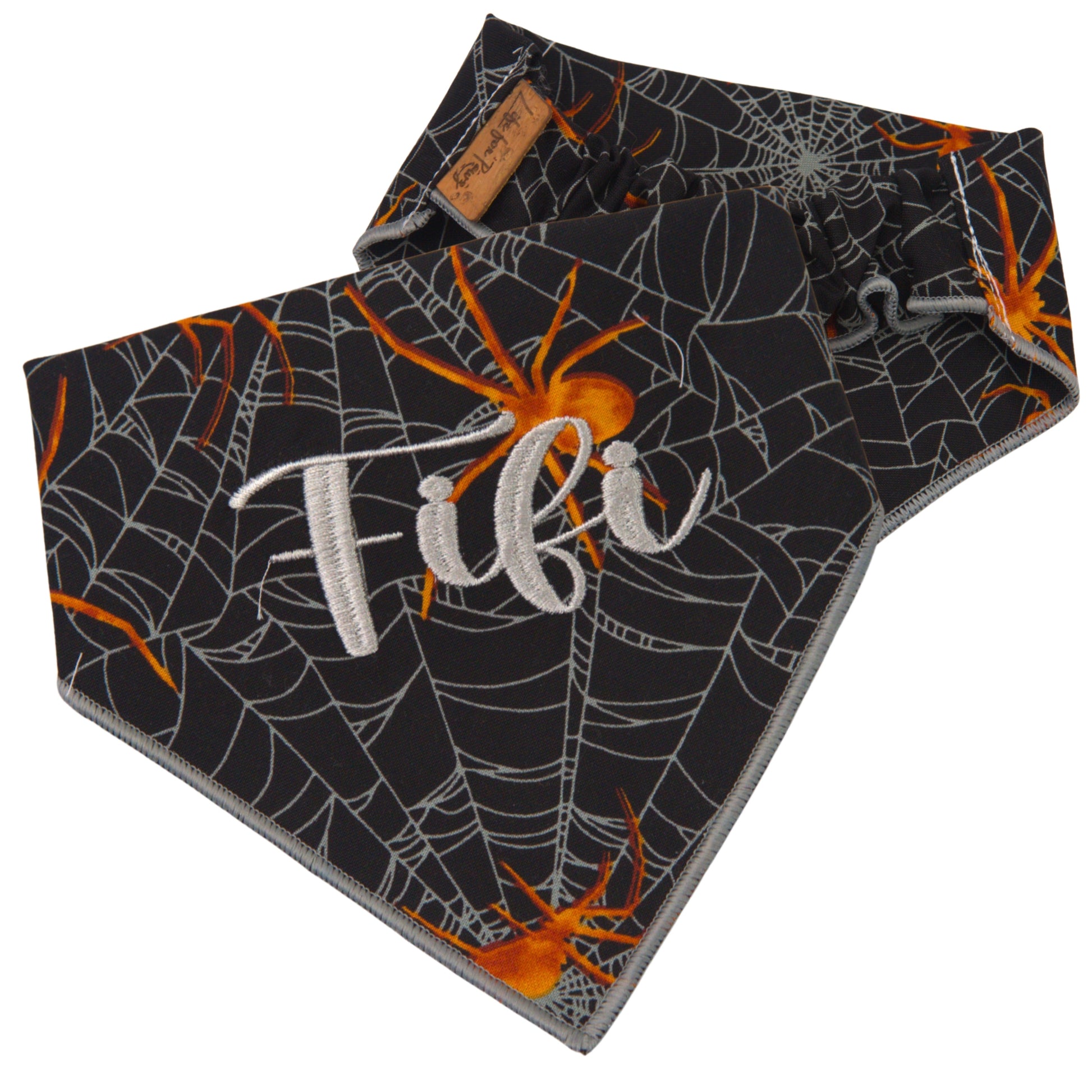 Scrunchie Bandanas Spider Web Scrunchie Bandana by Life for Pawz – Handmade for pets