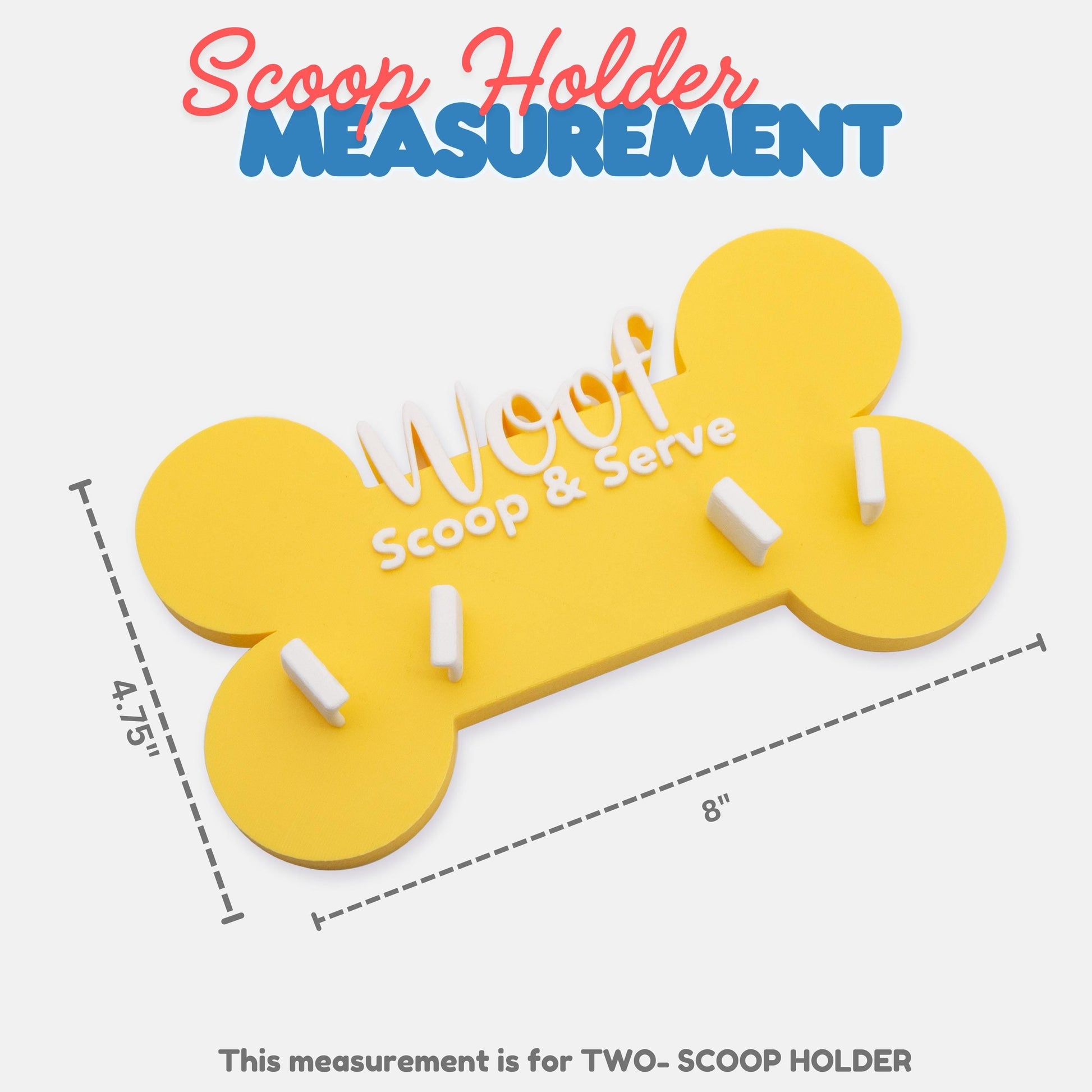 TEMPORARY Custom Dog Food Scoop Holder - Personalized Kibble Measurer - Pet Meal Feeder, Gift for Dog Moms & Owners by Life for Pawz – Handmade for pets