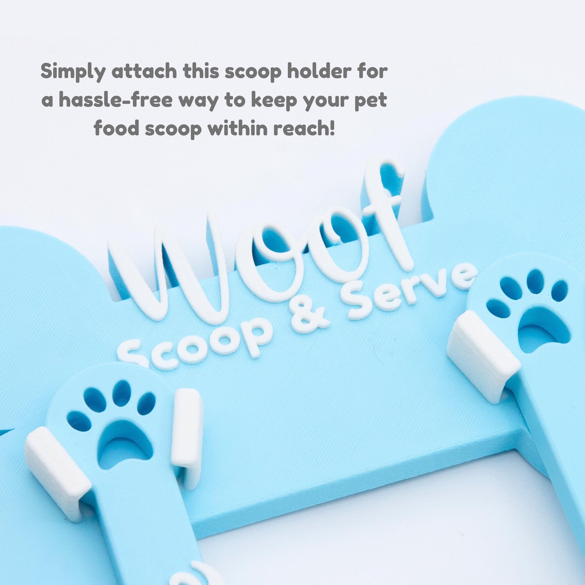 TEMPORARY Custom Dog Food Scoop Holder - Personalized Kibble Measurer - Pet Meal Feeder, Gift for Dog Moms & Owners by Life for Pawz – Handmade for pets