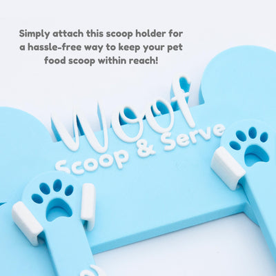 TEMPORARY Custom Dog Food Scoop Holder - Personalized Kibble Measurer - Pet Meal Feeder, Gift for Dog Moms & Owners by Life for Pawz – Handmade for pets
