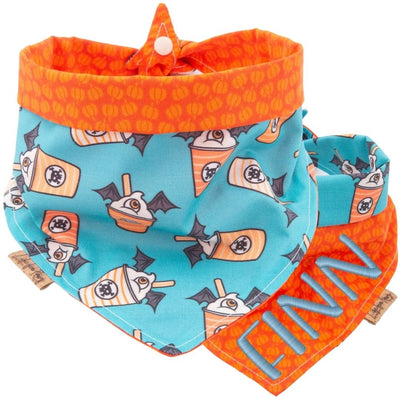 Tie and Snap Bats and Pumpkin by Life for Pawz – Handmade for pets