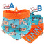 Tie and Snap Bats and Pumpkin by Life for Pawz – Handmade for pets