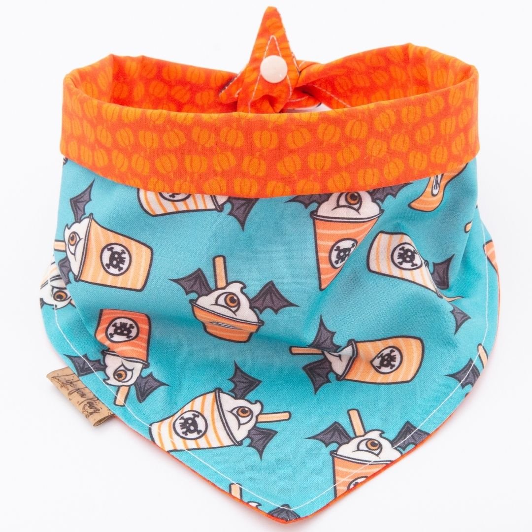 Tie and Snap Bats and Pumpkin by Life for Pawz – Handmade for pets