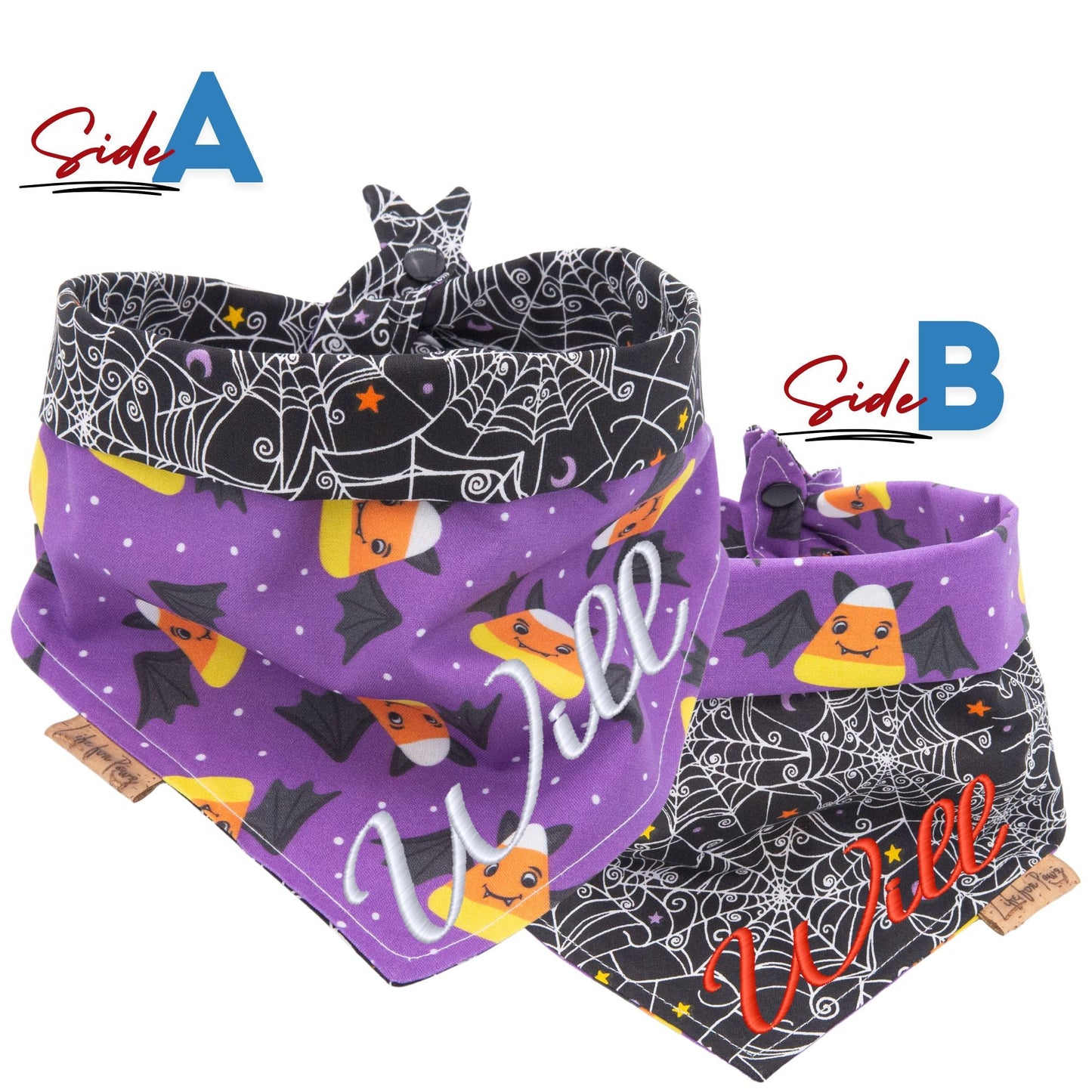 Tie and Snap Bats Spider Web by Life for Pawz – Handmade for pets