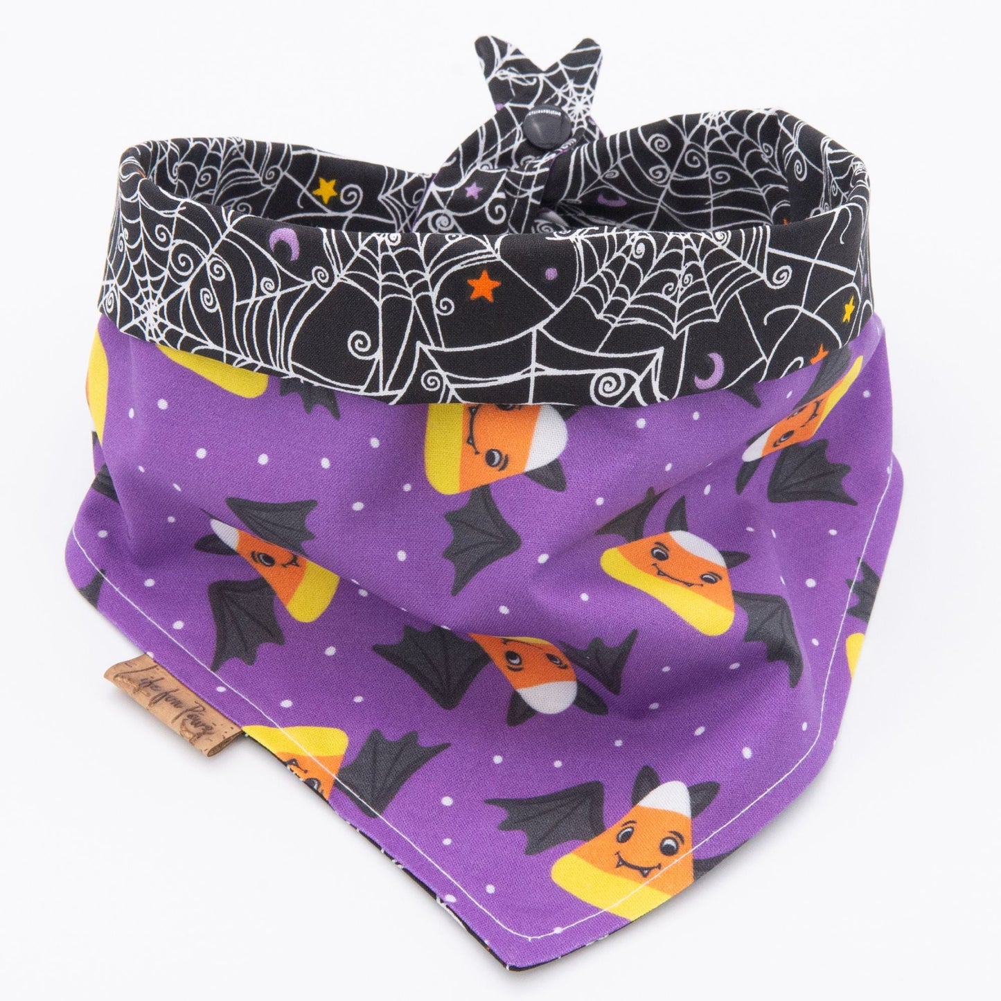 Tie and Snap Bats Spider Web by Life for Pawz – Handmade for pets