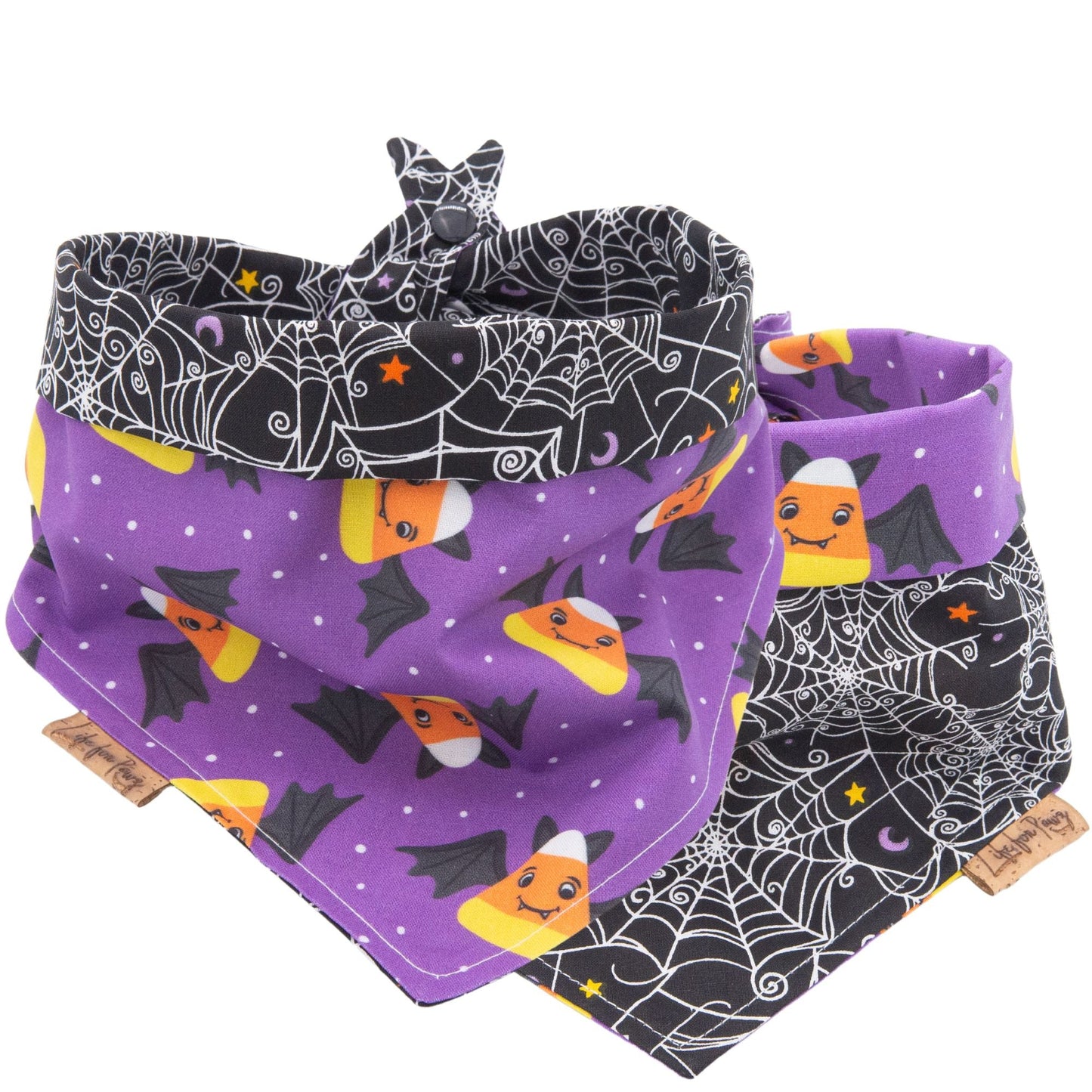 Tie and Snap Bats Spider Web by Life for Pawz – Handmade for pets