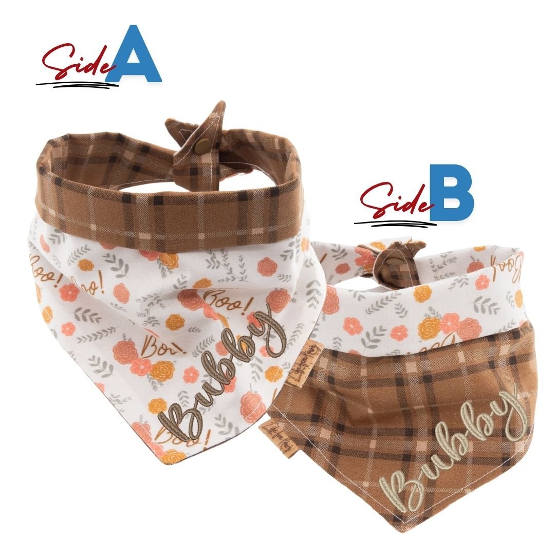 Tie and Snap Boo Blooms by Life for Pawz – Handmade for pets