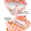Tie and Snap Cancer Awareness Pumpkin & Plaid Tie & Snap Bandana by Life for Pawz – Handmade for pets