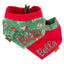 Tie and Snap Christmas Latte Bandana by Life for Pawz – Handmade for pets