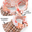 Tie and Snap Christmas Reindeer & Plaid Tie & Snap Bandana by Life for Pawz – Handmade for pets