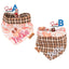 Tie and Snap Christmas Reindeer & Plaid Tie & Snap Bandana by Life for Pawz – Handmade for pets