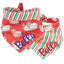Tie and Snap Christmas Sheep & Stripes Tie & Snap Bandana by Life for Pawz – Handmade for pets