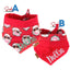 Tie and Snap Cool Santa Bandana by Life for Pawz – Handmade for pets