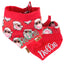 Tie and Snap Cool Santa Bandana by Life for Pawz – Handmade for pets