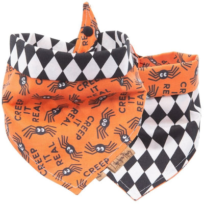 Tie and Snap Creep It Real by Life for Pawz – Handmade for pets