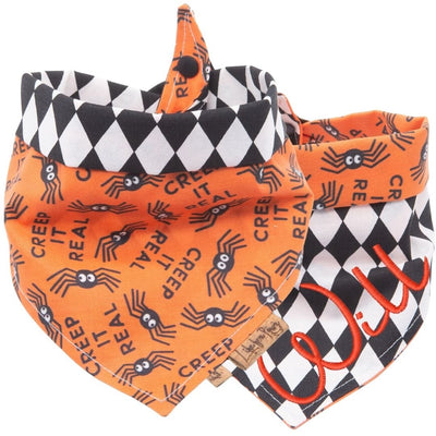 Tie and Snap Creep It Real by Life for Pawz – Handmade for pets