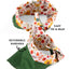 Tie and Snap Fall Floral Bandana by Life for Pawz – Handmade for pets