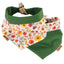 Tie and Snap Fall Floral Bandana by Life for Pawz – Handmade for pets