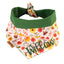 Tie and Snap Fall Floral Bandana by Life for Pawz – Handmade for pets