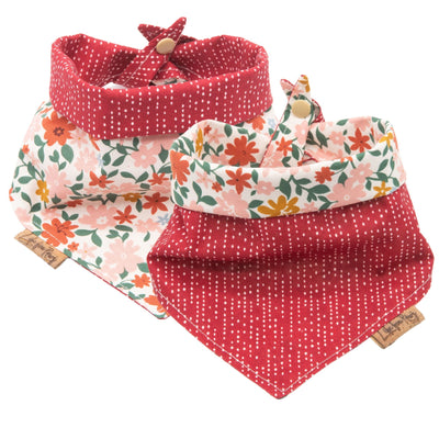 Tie and Snap Fall Flowers by Life for Pawz – Handmade for pets
