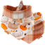 Tie and Snap Fall Harvest Plaid by Life for Pawz – Handmade for pets