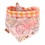 Tie and Snap Fall Pumpkin Dog Bandana by Life for Pawz – Handmade for pets