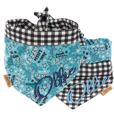 Tie and Snap Just a Little Batty by Life for Pawz – Handmade for pets