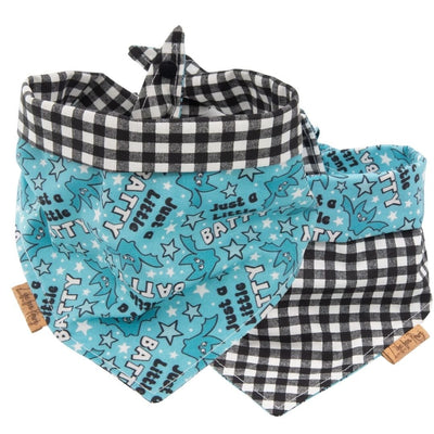 Tie and Snap Just a Little Batty by Life for Pawz – Handmade for pets