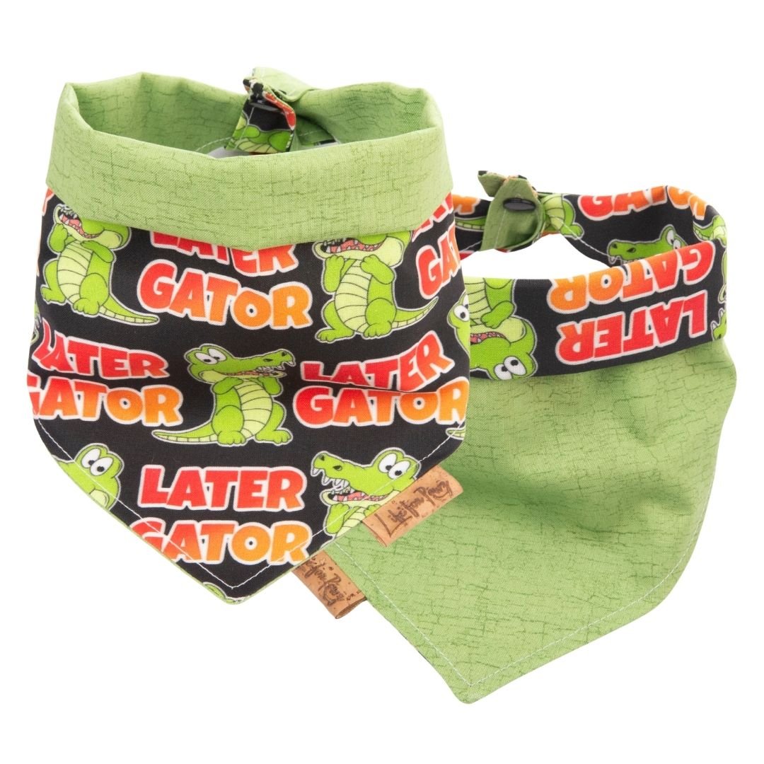 Tie and Snap Later Gator by Life for Pawz – Handmade for pets