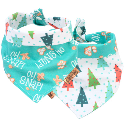 Tie and Snap Oh Snap Dog Bandana by Life for Pawz – Handmade for pets