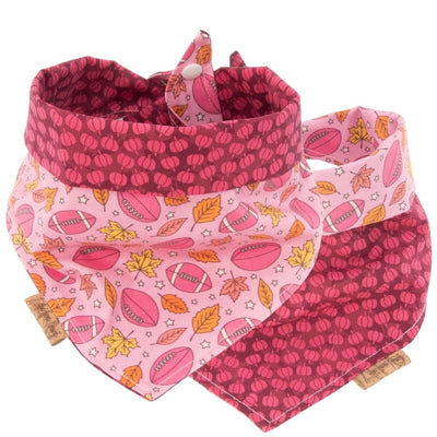 Tie and Snap Pink Autumn by Life for Pawz – Handmade for pets