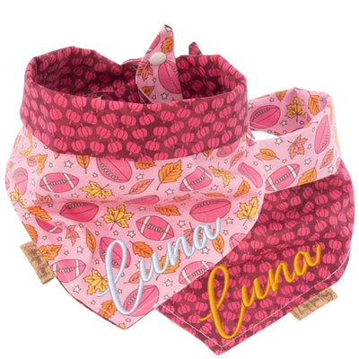 Tie and Snap Pink Autumn by Life for Pawz – Handmade for pets